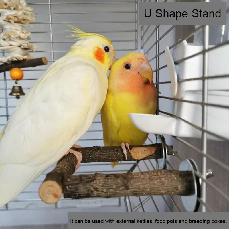 

Natural Wood Pet Parrot Raw Wood Fork Tree Branch Stand Rack Squirrel Bird Hamster Branch Perches Chew Bite Toys Stick