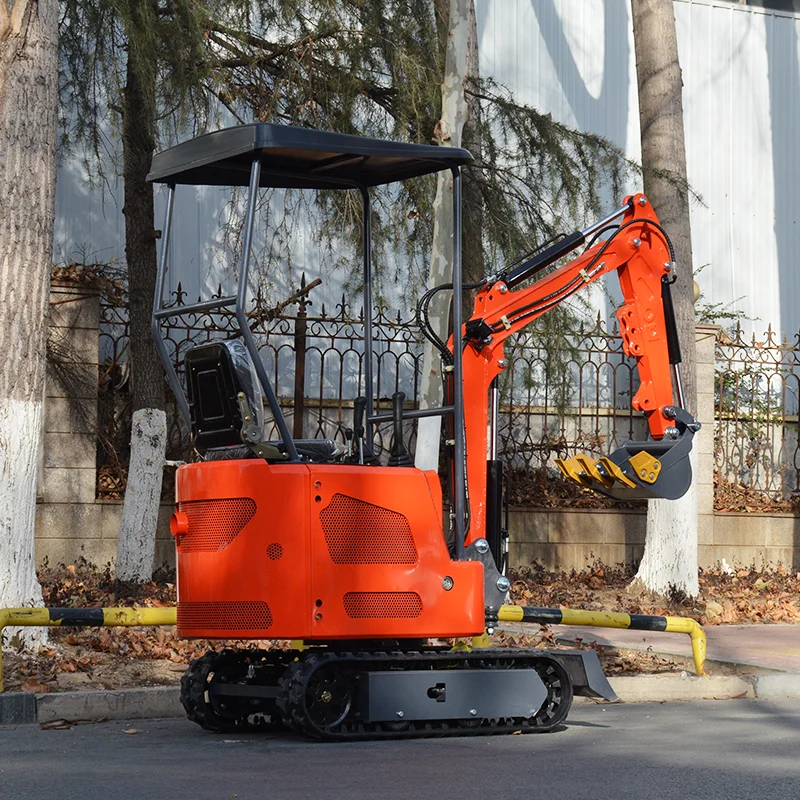 Customize 1.2 Ton CE EPA Euro 5 Mini Excavator Hydraulic Drive Small Digger Diesel Engine Rubber Crawle Compact Bagger