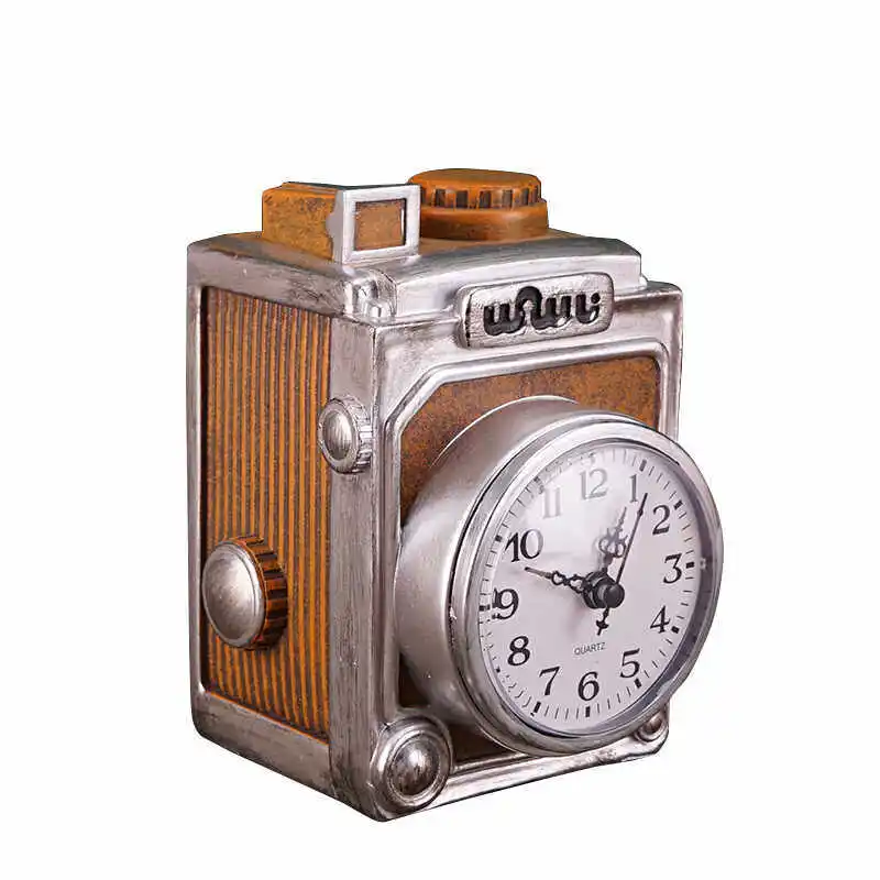 

Винтажные часы-камера для декора дома, креативный декоративный элемент, забавный подарок
