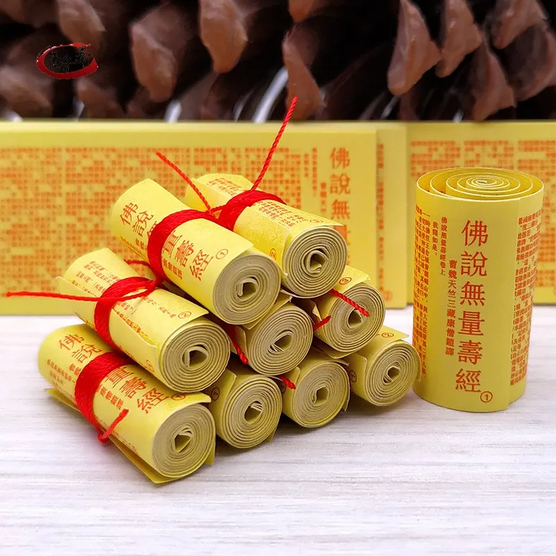 total 80pcs  Four styles BUDDHA  Tathagata Heart Sutra Mantra MINI Scriptures Paper roll amulet talisman Temple