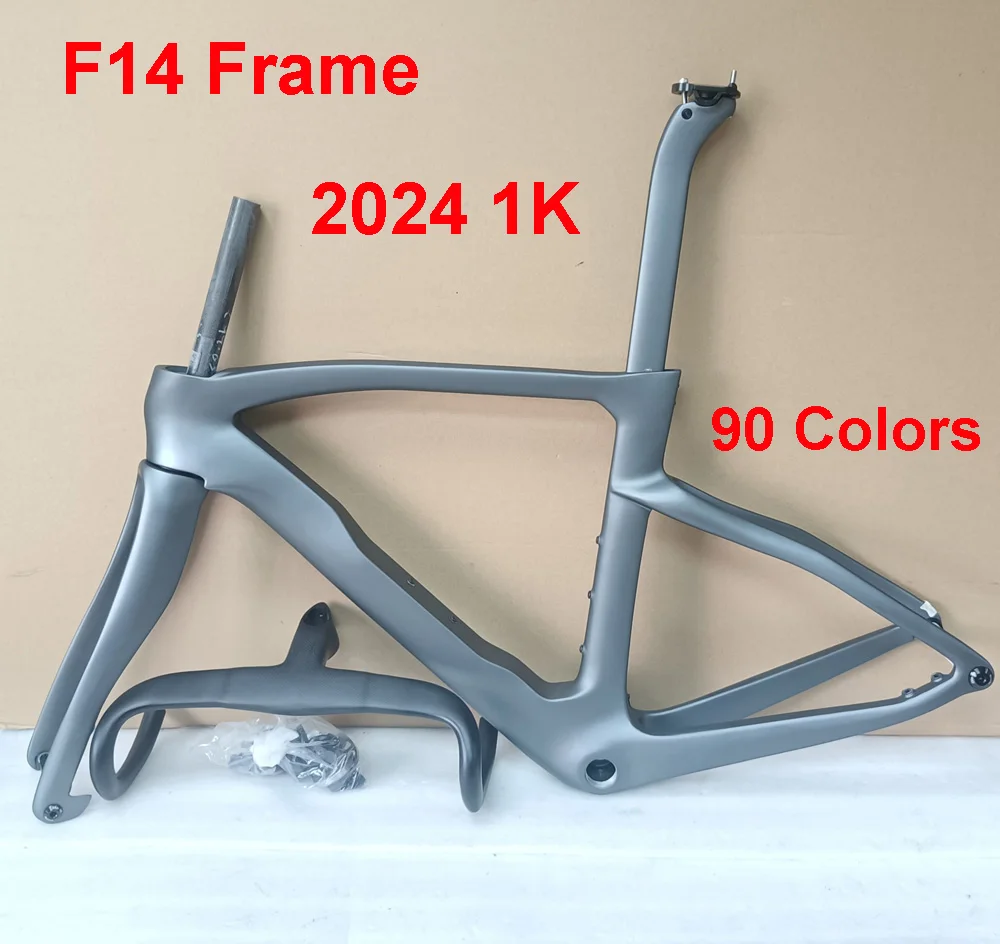 

F14 1K Weave Carbon Road Bike Frame with Handlebar, Rim Brake, Disc Brake with Handlebar, DPD Ship Available