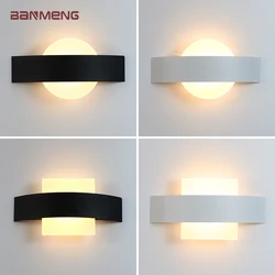 Nordic modern Simplicity LED wall lamp Acrylic Round and Square indoor wall sconces bedroom living room stairs lighting fixture