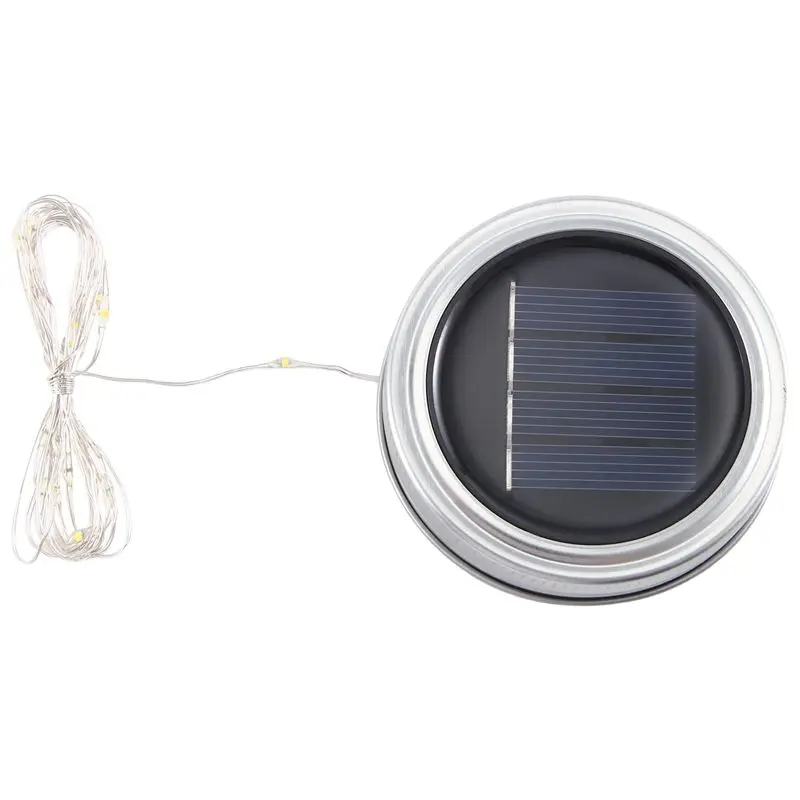 ABKQ-3PCS Solar Decorative Light Lid Outdoor Solar Lantern Lights Waterproof Solar Power Glass Decorative