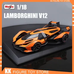 New Color Maisto 1:18 Lamborghini V12 Vision Gran Turismo Sports Car Show Concept Car Luxury Vehicle Toy Kids Birthday Gift