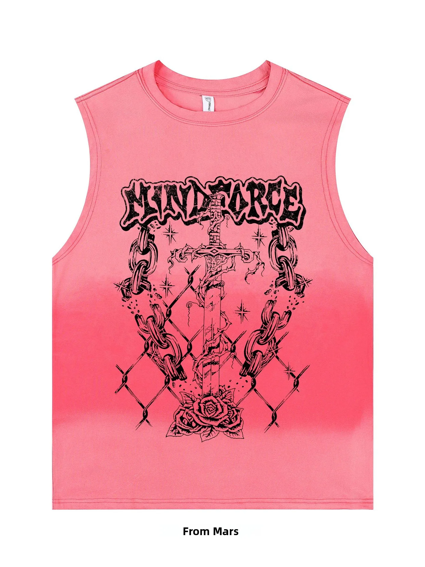 

Модный молодежный летний повседневный жилет с принтом в стиле BF High Street, универсальный, свободного кроя, с простым декором в виде отверстий, без рукавов