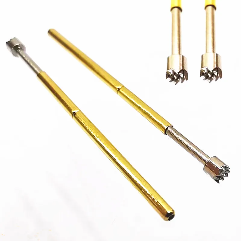 100 PCS/Pack P100-H4 Nine Claw Plum Blossom Head 2.0mm Spring Test Probe for Testing