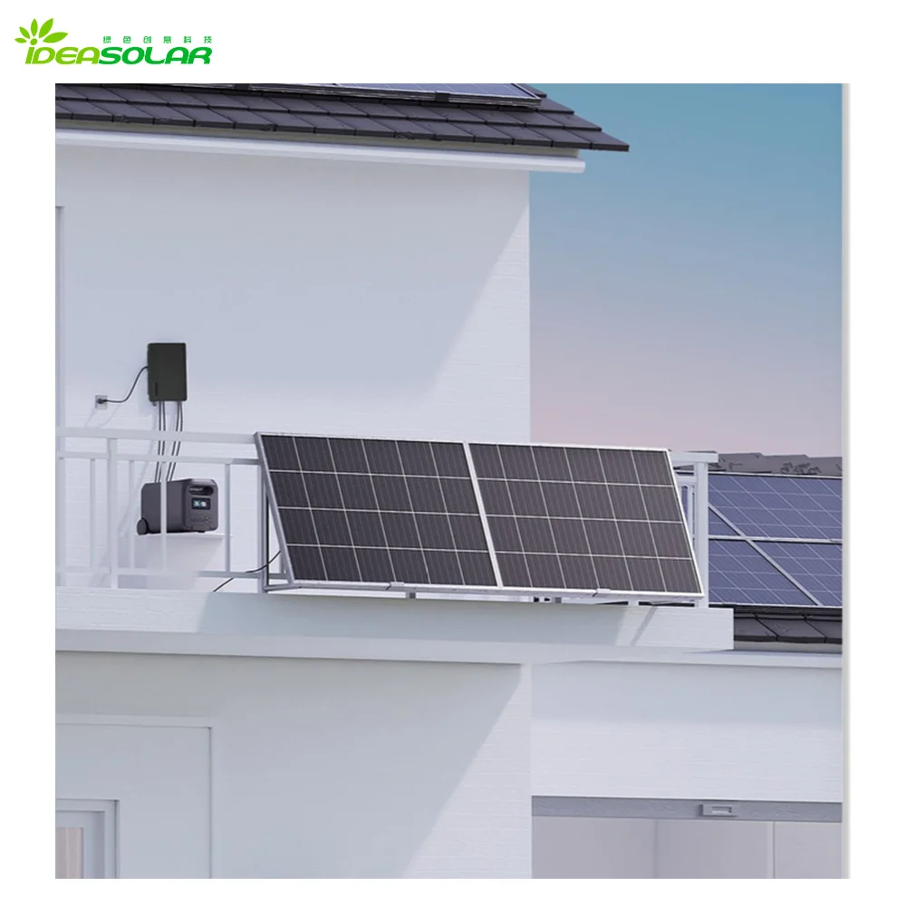 PV Balcony 1800W Electric Energy N-Type Module Remote Control Mobile Power Supply Home Balcony Solar Energy System