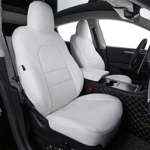 EKR Custom Fit Seat Covers for Tesla Model Y & Model 3 Long Range/Performance/Standard Range 5 Seats Full Covered