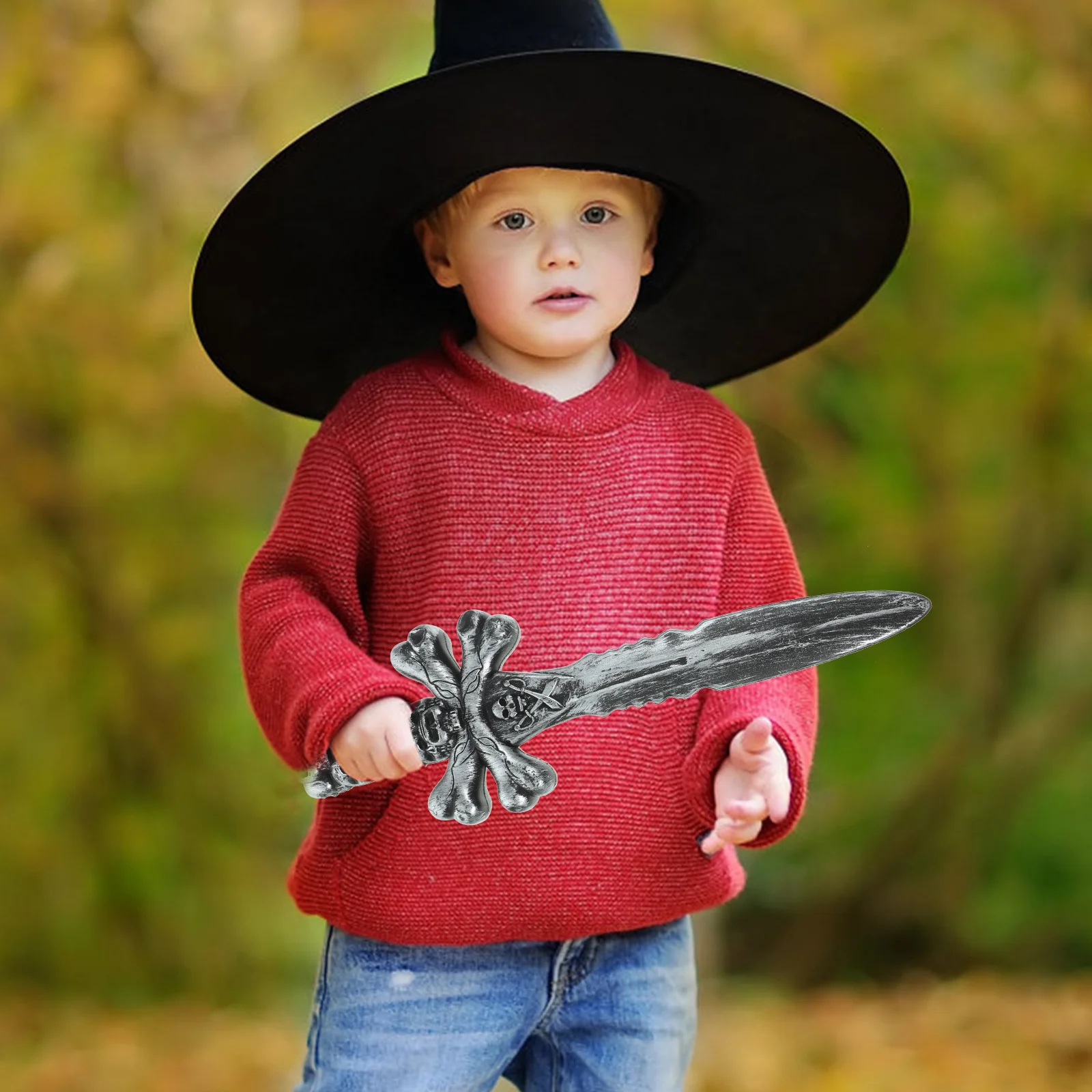 

2pcs Pirate Swords Props Plastic Sword For Halloween Cosplay Party Pretend Play Training Costume Accessories Masquerade Birthday