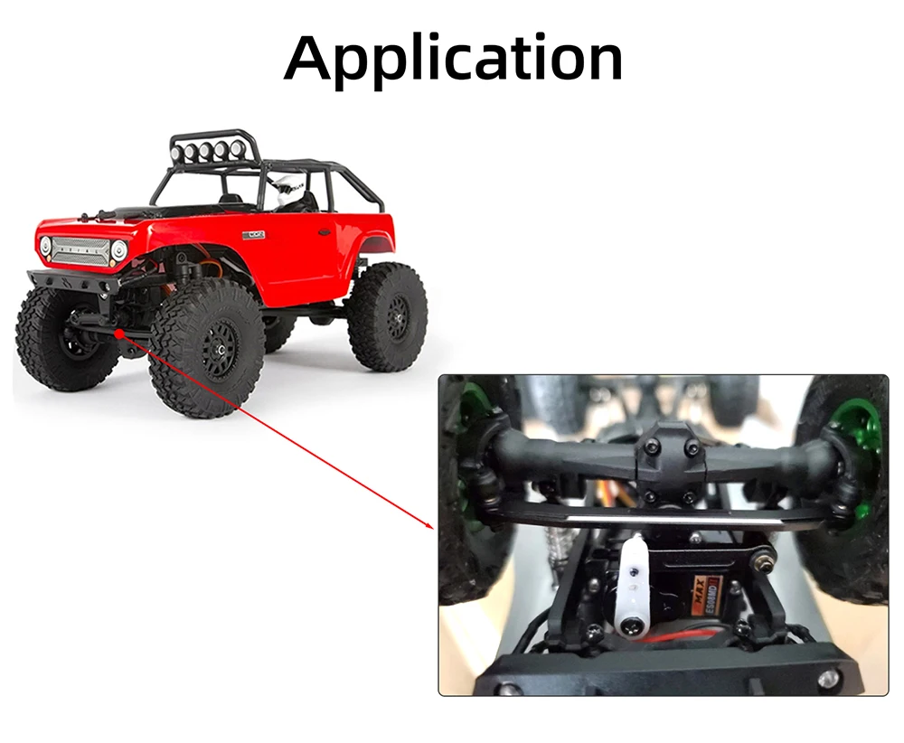 Metal Steering Linkage Link Rod for Axial SCX24 Upgrades Parts 1/24 RC Crawler Car Truck