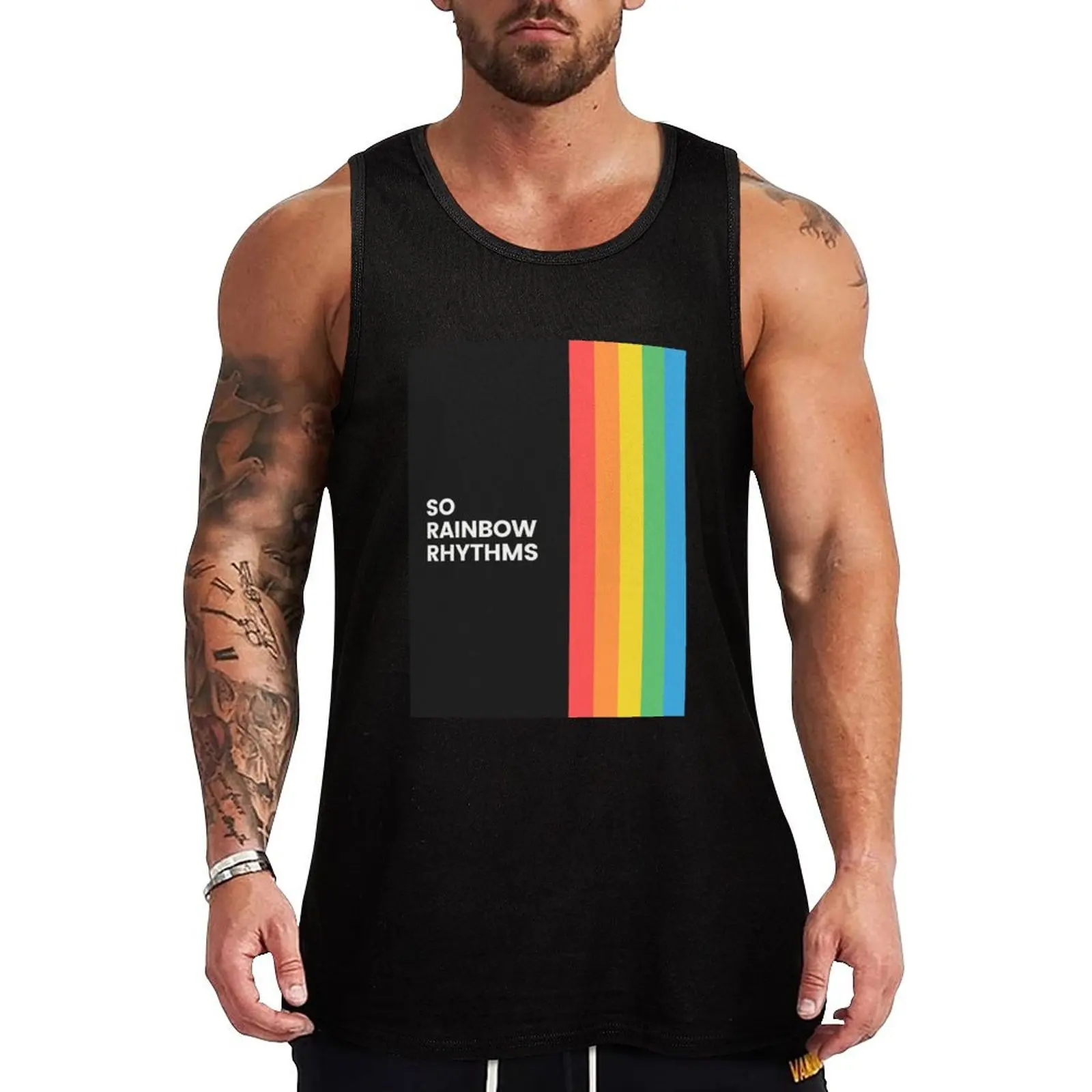 

Peep Show: So Rainbow Rhythms Tank Top Training Athletic Tank Top Lightweight Breathable Wear