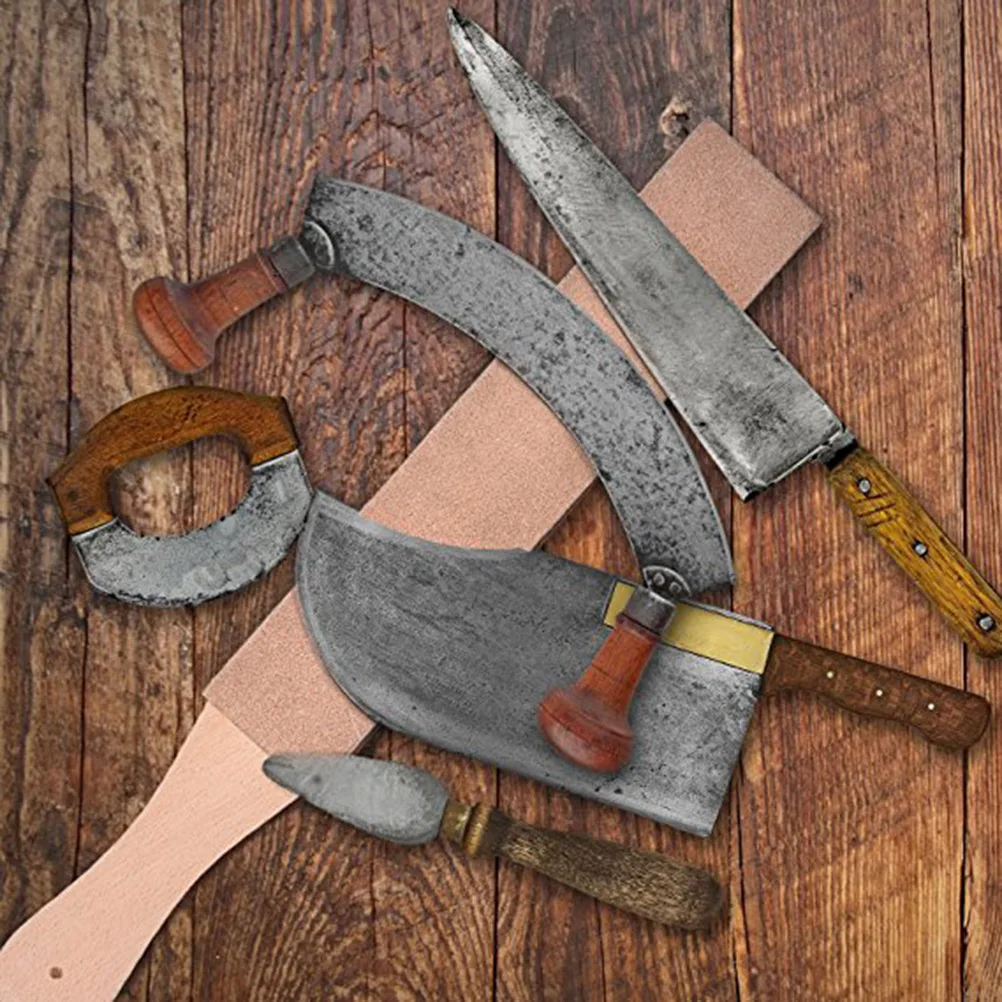 مزدوجة الوجه الزان شحذ ستروب مقبض الحلاقة سكين المطبخ الخشب نحت قطع الحلاقة مبراة ستروب