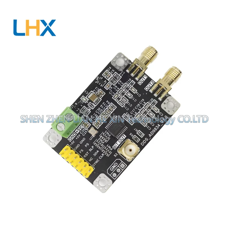 

AD9834 Двухканальный высокоскоростной модуль генератора сигналов DDS - синусоидальный, треугольный, прямоугольный сигналы