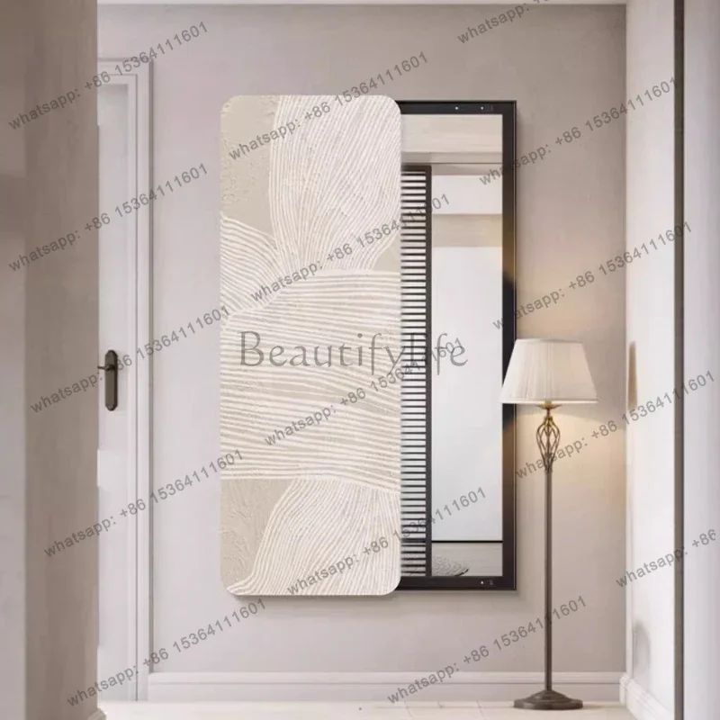 Factory Direct Home Decoration Cream Wind Hidden Can Be Pushed And Pulled Dressing Mirror Decorative Painting Room Decoration Wa