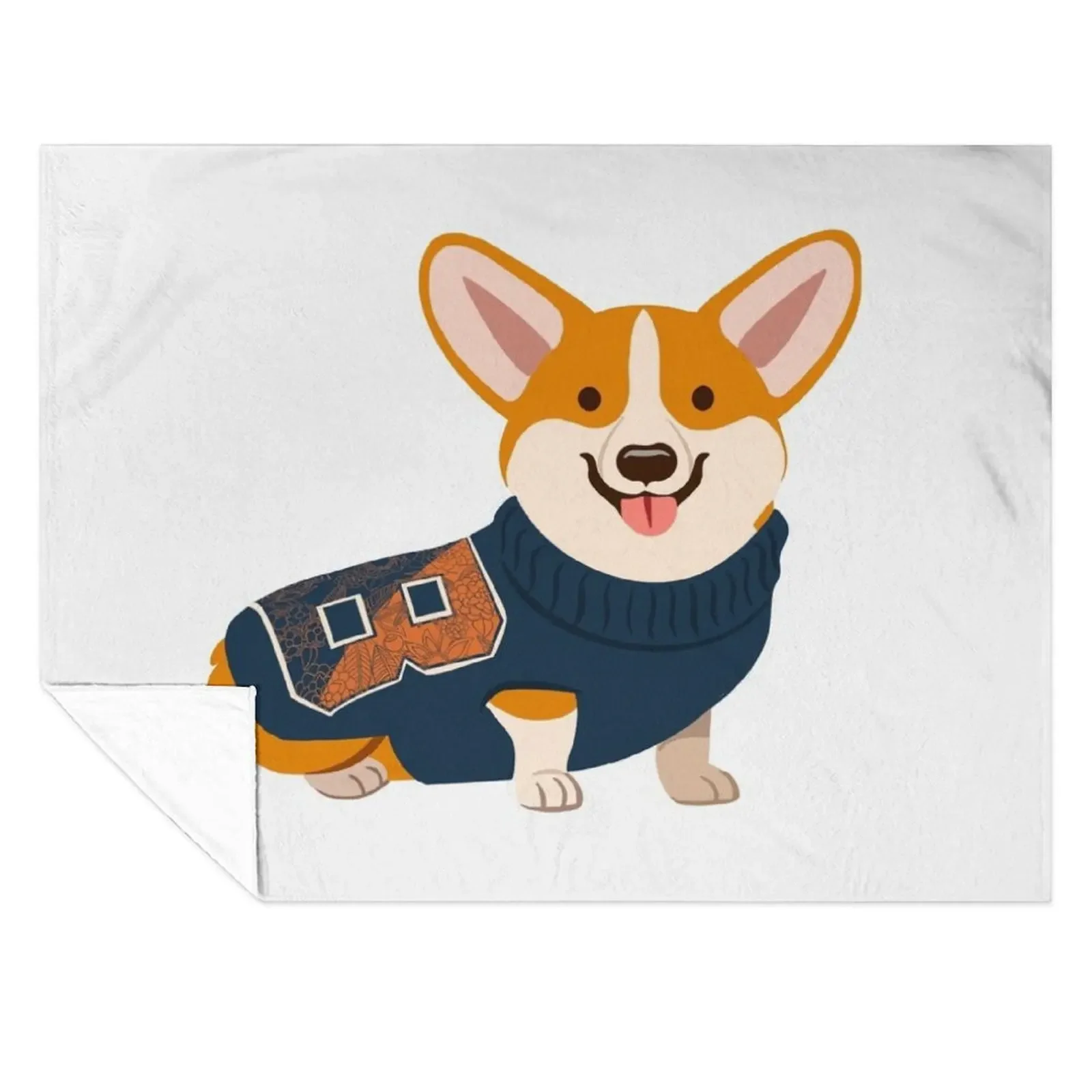 

Bucknell Corgi Throw Blanket funny gift for babies Sofas Custom Blankets