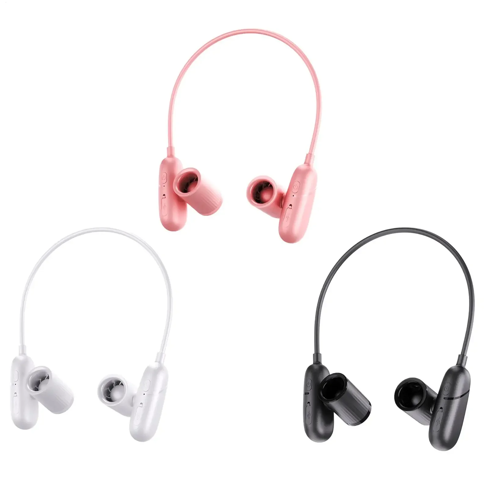 Neck Cooling Fan Quiet Rechargeable Wearable Travel Neck Fan for Camping Traveling Fishing Office Commuting Men Women Youth