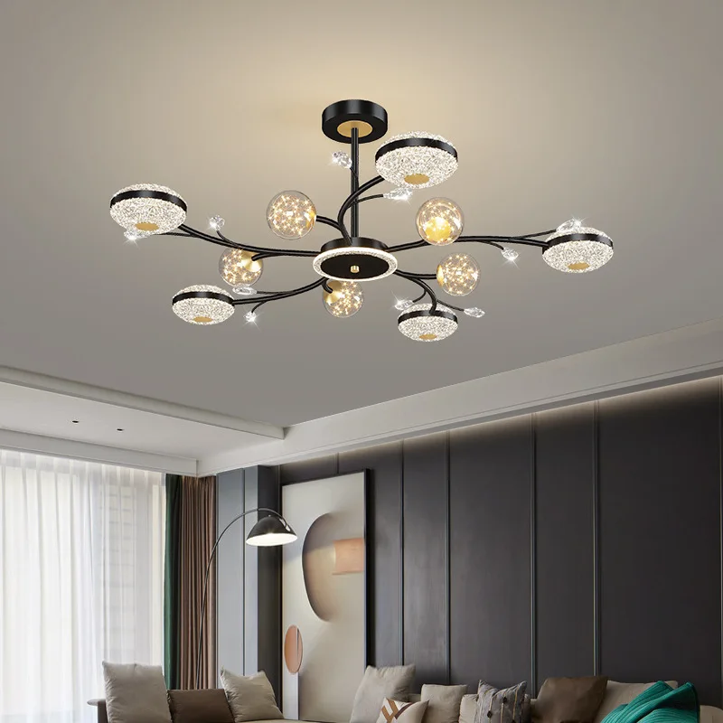 Lampu Gantung LED Mewah Lampu Langit-langit Kamar Tidur Makan Modern Ruang Tamu Kreatif Gypsophila Perlengkapan Interior Baru