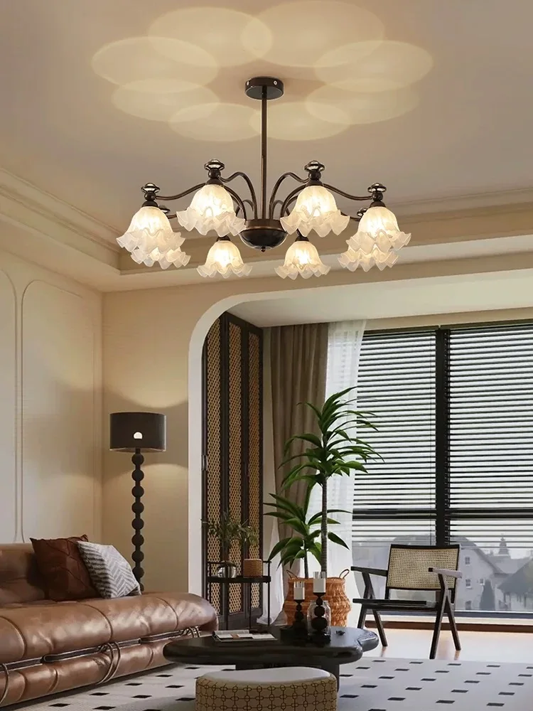 

Living room pendant light, American retro restaurant pendant light Nanyang style bedroom high-end pendant light