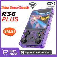 New R36S Plus Open Source Retro Handheld Video Game Console 4.0 Inch IPS Screen Wifi Portable Pocket Video Player 64GB 128G Game