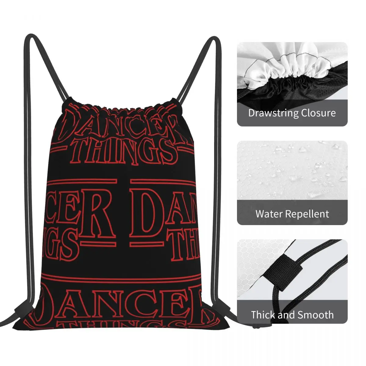 Dancer Things Gift For Dancers And Choreographers Backpacks Drawstring Bags Drawstring Bundle Pocket Sports Bag Book Bags