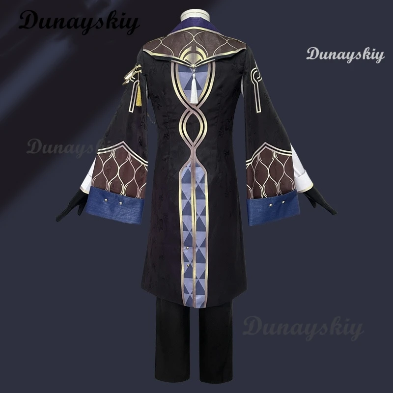 Honkai Star Rail Avventurina Costume Cosplay Parrucca Dieci Stonehearts Cappello uniforme Orecchini Festa di Halloween per donne Uomini Puntelli