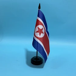 SKY Bandera Corea del Norte escritorio poliéster