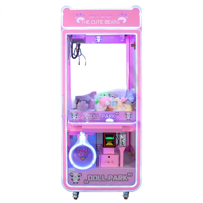 Coin Operated arcade Doll Machine Claw Crane grabber prize vending out Toy Gift game machine