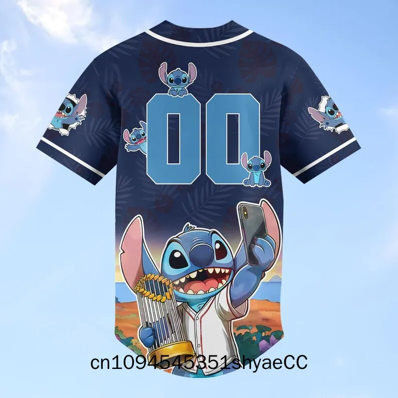Personalized Disney Stitch Baseball Jersey, Lilo And Stitch Shirt, Disney Movie Jersey Shirt, Funny Disney Jersey Men, Magic Kin