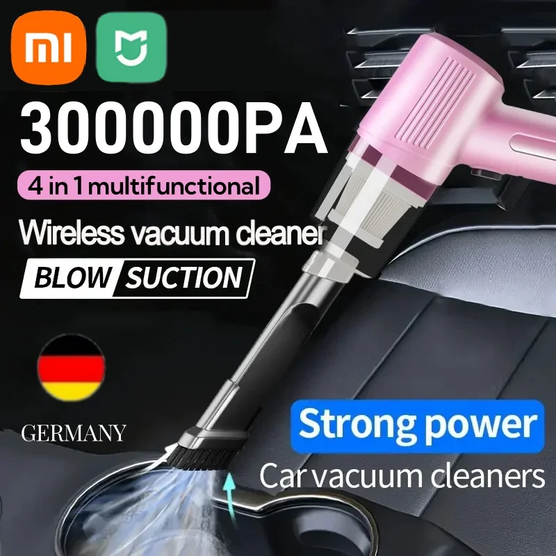 MIJIA 300000Pa Wireless Car Vacuum Cleaner Multifunctional Portable High Power Suction and Blowing Integrated Cleaning Appliance