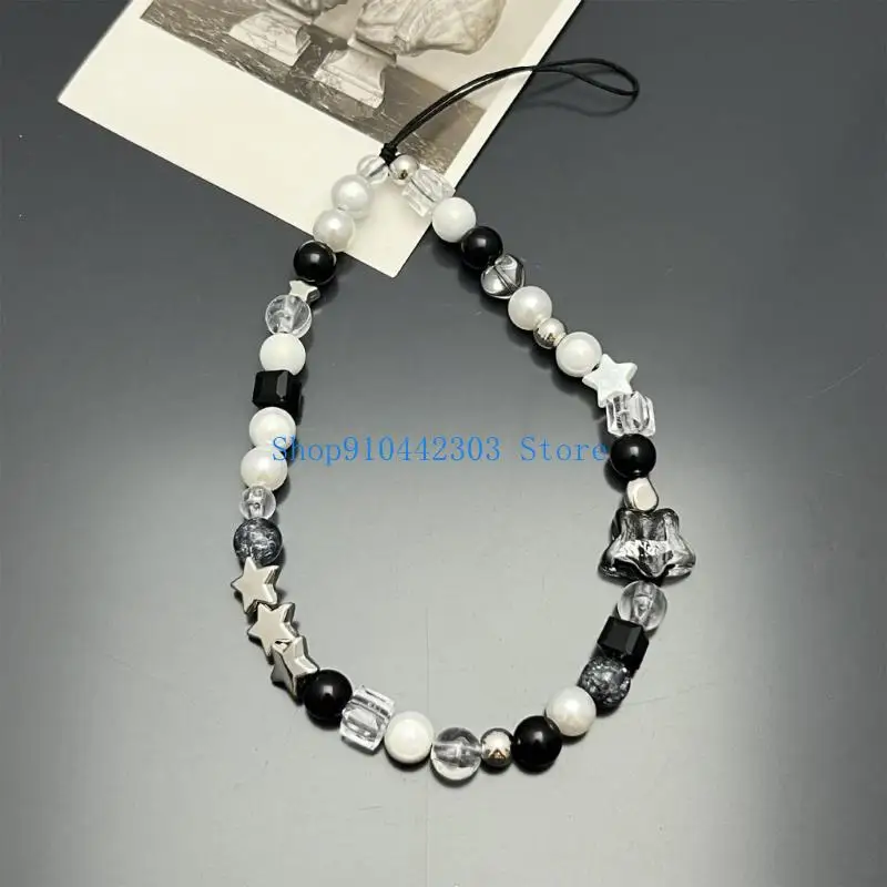 L4MD Summer New Stone Beaded Cellphone Charm With Stardesign Underweight Jewelry Accessory