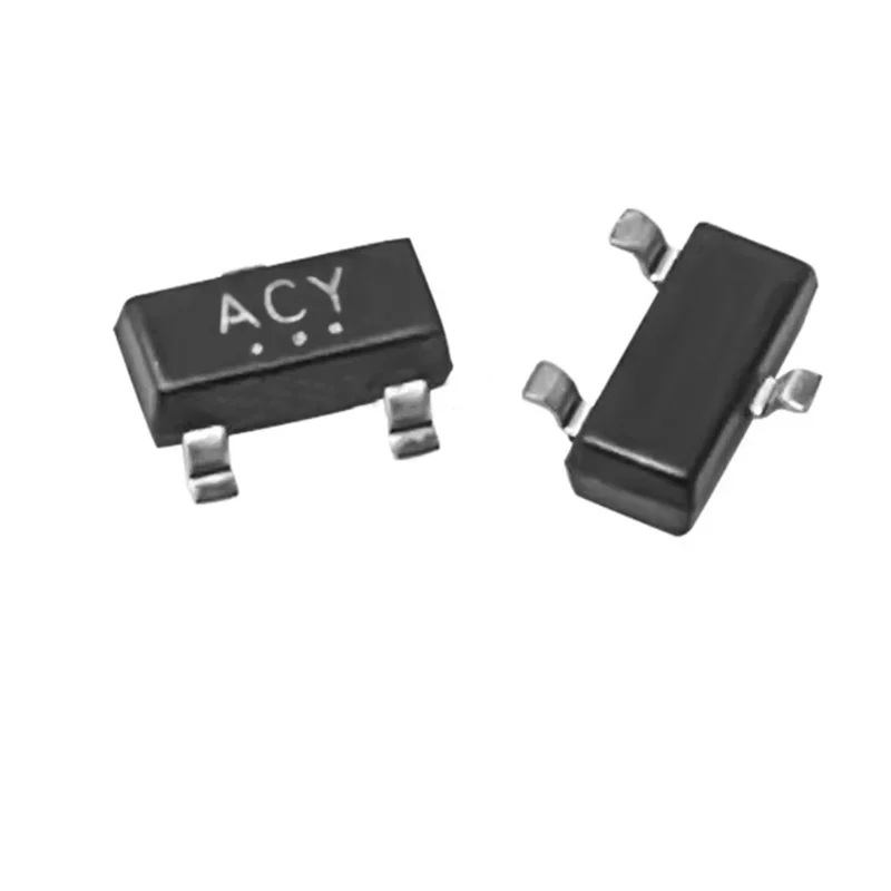New 2SA1313-Y screen-printed ACY surface-mount SOT-23 PNP transistor. Transistor with 50V and 0.5A