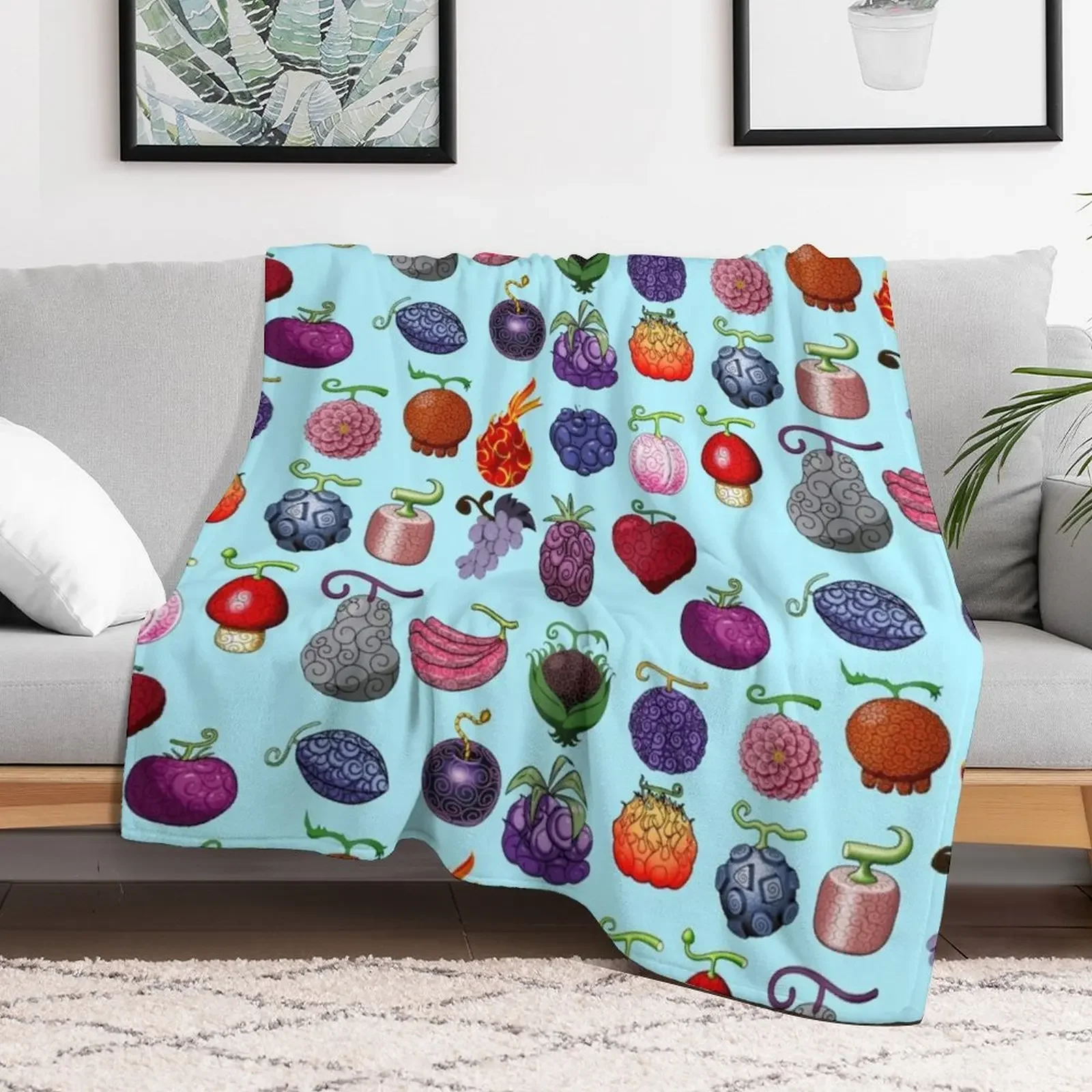 devil fruit pack Throw Blanket Heavy Bed Fashionable Blankets For Sofas Hair Blankets