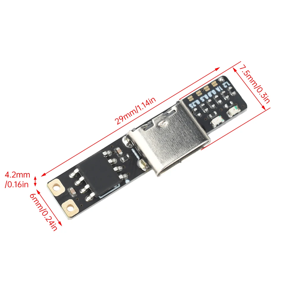 Type-C 1A 1.2A 4.2V Charger Module DC 3.7V Ultra-Narrow Ultra-Small Charging Module Li-ion Battery Charging Board