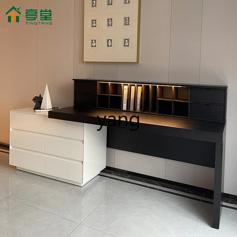 

LH modern minimalist desk large apartment study storage cabinet integrated bedroom dresser