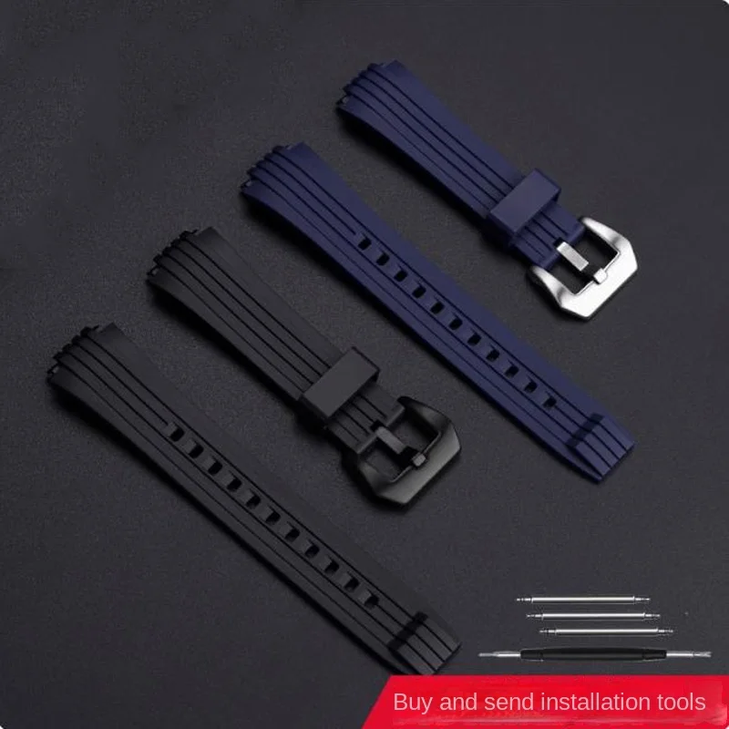 Replacement Silicone Watch Band For Casio ECB-10YP ECB-10YPB ECB-950 Edifice Series rubber strap Men's Watch bracelet 20mm