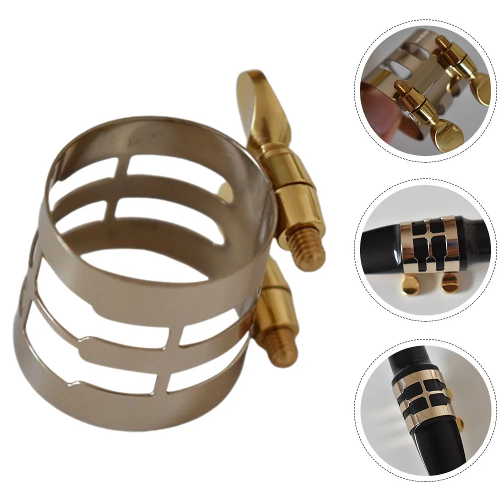 

Saxophone Head Clip Mouthpiece Altosoprano Musical Instrument Accessories Parts for Clarinet Fastener