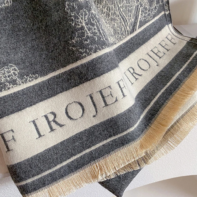 وشاح جاكار جديد على الموضة، وشاح جوكر دافئ ومريح شال دافئ في الخريف والشتاء. #6