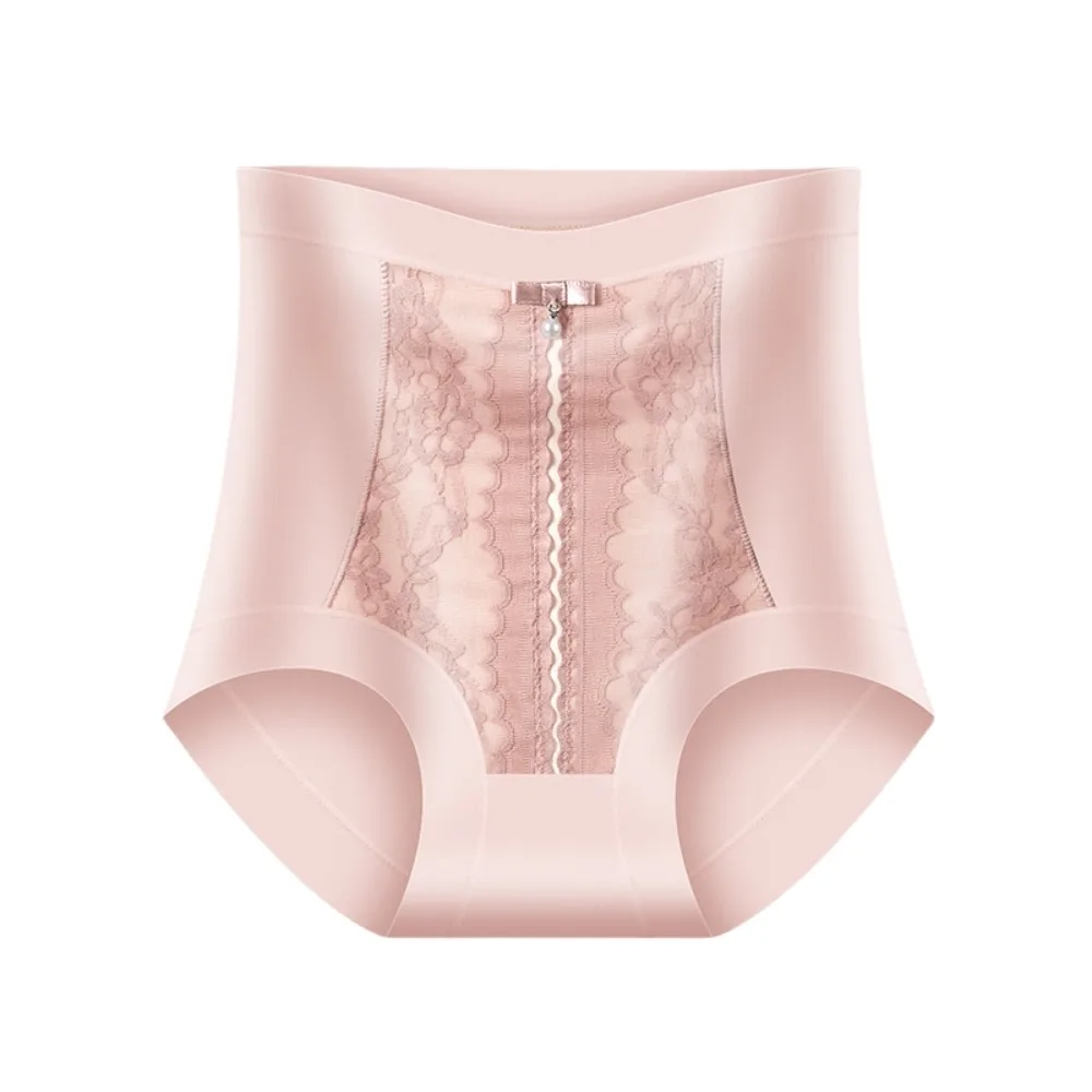 

High Waist Panties Postpartum Body Shaper Lace Flower Large Size Butt Lifter Briefs Waist Trainer Shapewear Seamless Underpants