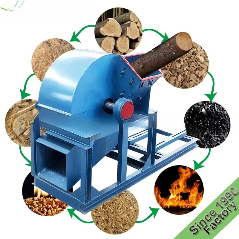 

Machine Mushroom Wood Grinder Pulverizer Tree Crusher Logs Powder Chip Burner Wood Chipper Factory Price CE