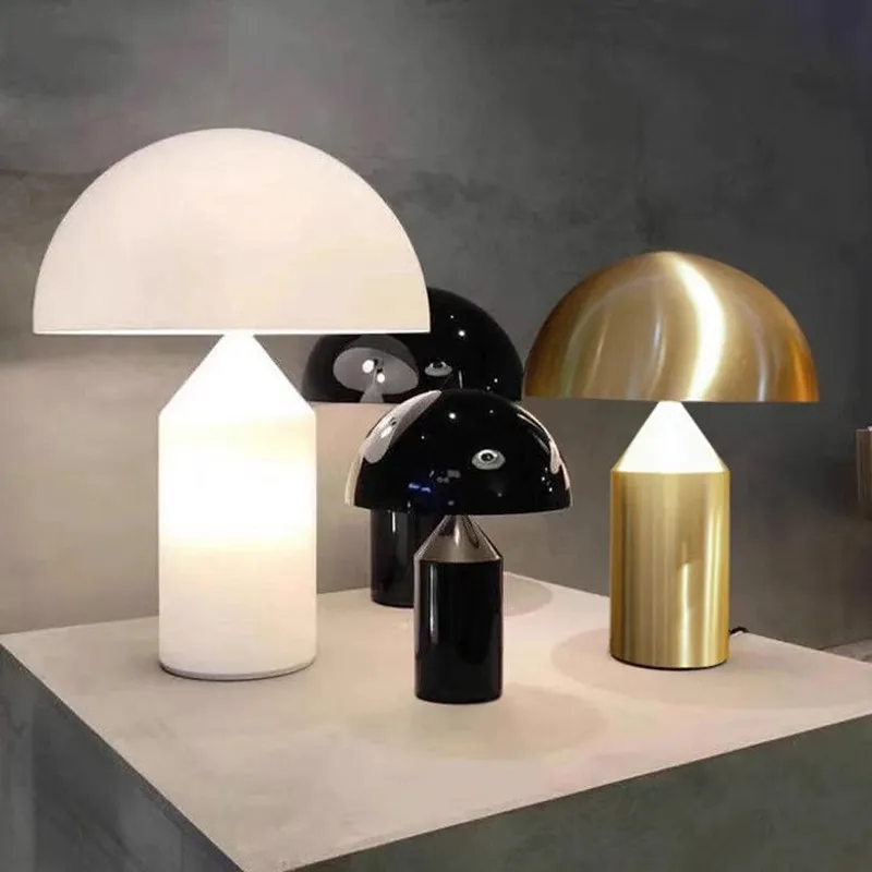 Luxury Modern Mushroom LED Table Lamp Nordic Design Eye Protection Light for Living Room Bedroom Study High-end Home Decor