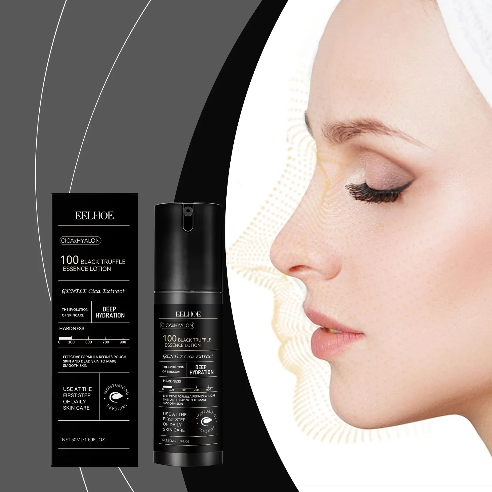 Eelhoe Black Truffle Essence Lotion Firms Skin Enhances Gloss Moisturizes Fresh Smooth Texture Non-greasy Facial Skin Essence