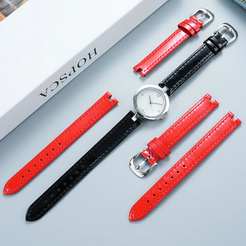 

Для женских часов Tissot T084 Pink Series: ремешок из натуральной кожи с водонепроницаемой застежкой, специальный браслет 12 мм, аксессуары для ремешков.