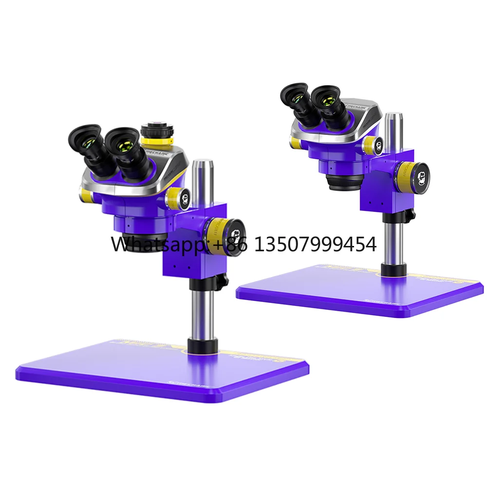 Mechanic MIC3 MIC2 7X-50X Zoom Simul Focal Trinocular Microscope MOS-4K Pro 1080P 60FPS 4K HD Video Camera for PCB Chip Repair