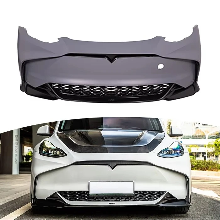r Bumpers Newest Primer Unpainted Modified Accessories Universal Car Bumpers foModel Ycustomcustomcustomcustomcustomcustom