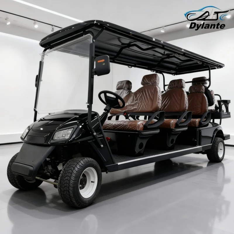 2025 New Launched 72V 7KW AC System Lithium Battery Powered 2 4 6 8 Seats Electric Golf Cart With Portable Storage Box