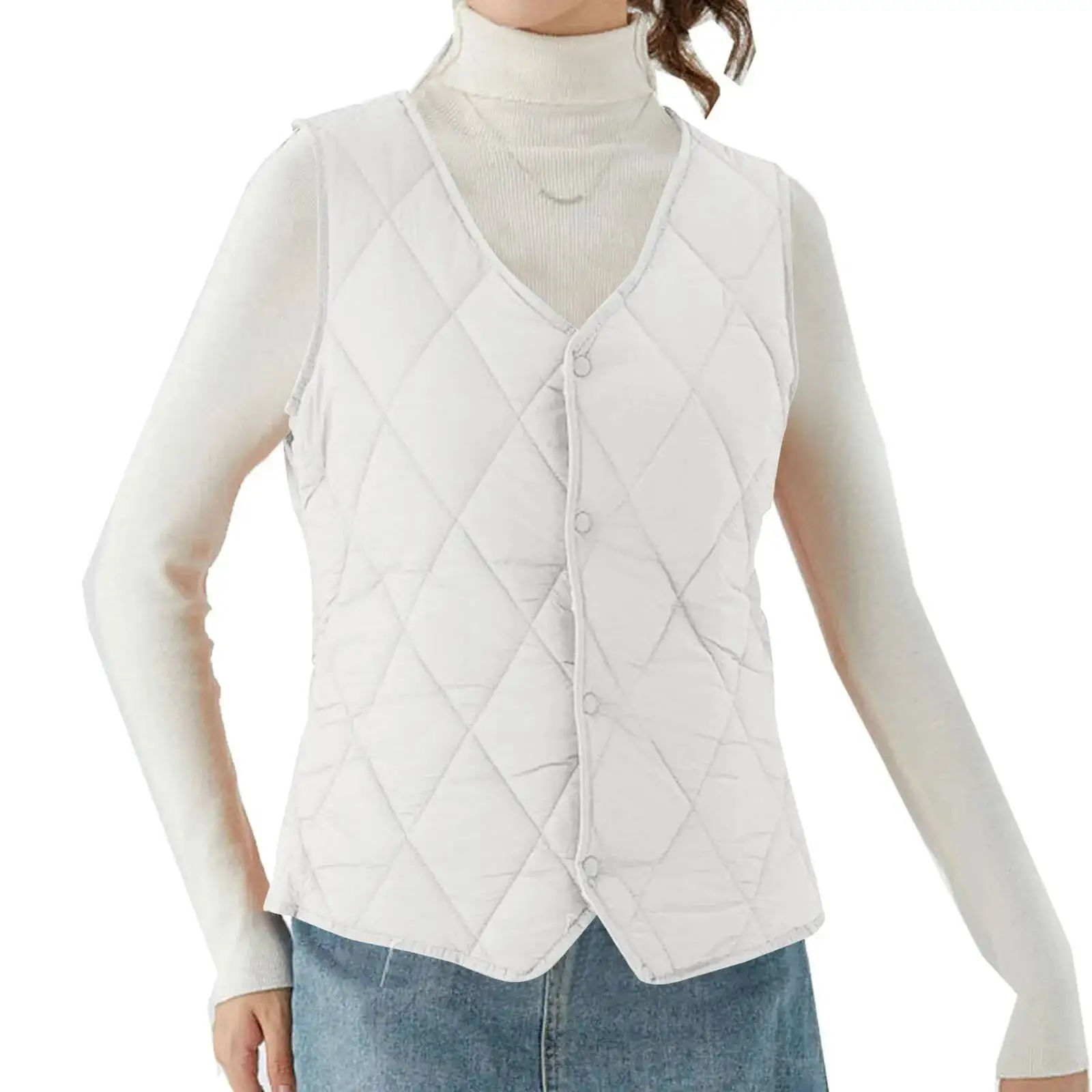 Women's Warm Autumn Winter Ultra Light Thin Duck Down Vest Women Puffer Jacket Female Slim Waistcoat Casual Sleeveles