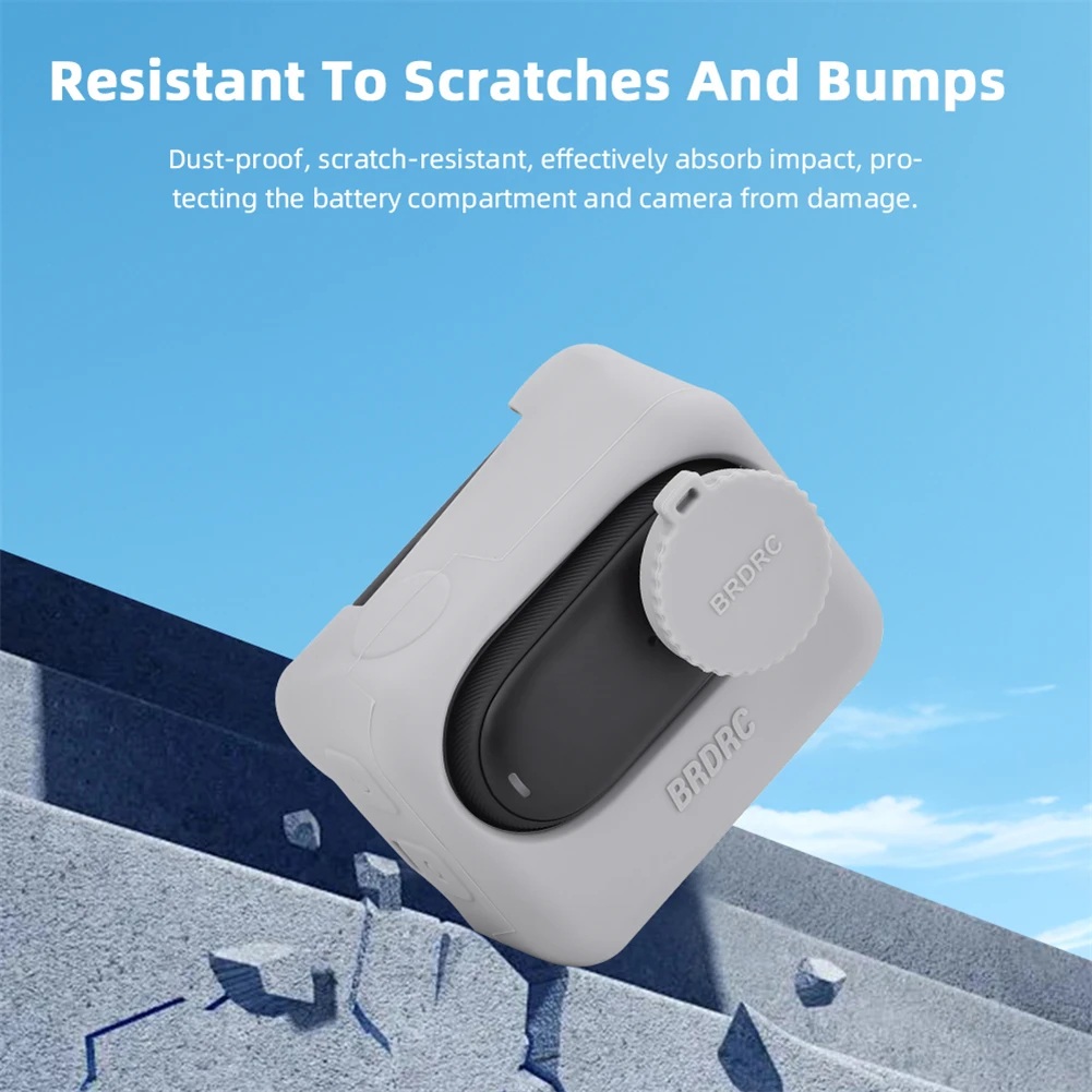 Camera Silicone Case Cover Shockproof Camera Protective Cover Scratch Resistant Skin Cover Compatible For GO 3S Camera