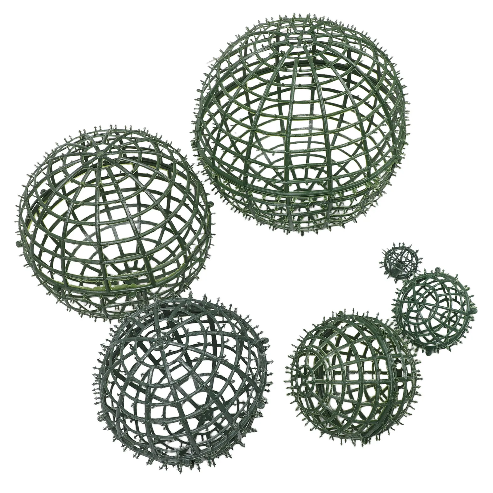 6Pcs Garden Topiary Ball Cage Plant Support Frame DIY Flower Arrangement Rack Stable Topiary Sphere Holder Outdoor Balcony Decor