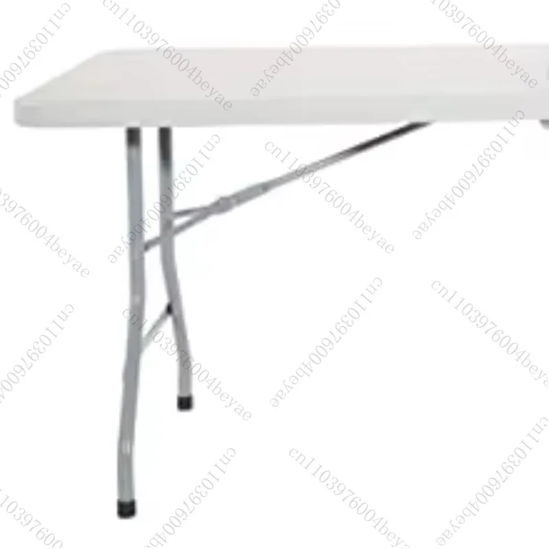 Heißer Verkauf, quadratisch, tragbar, 1,8 m, 180 cm, HDPE-Kunststoff, weiß, rechteckig, Klapptisch mit pulverbeschichteten Stahlbeinen für BBQ-Camping