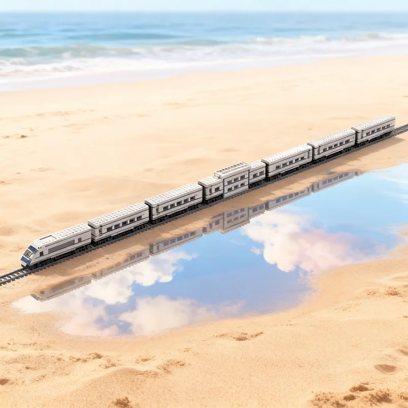 

Конструктор MOC «Высокоскоростной пассажирский поезд», 4255 деталей, креативный подарок, декор для демонстрации, сборная модель премиум-класса для взрослых и детей, настольный декор